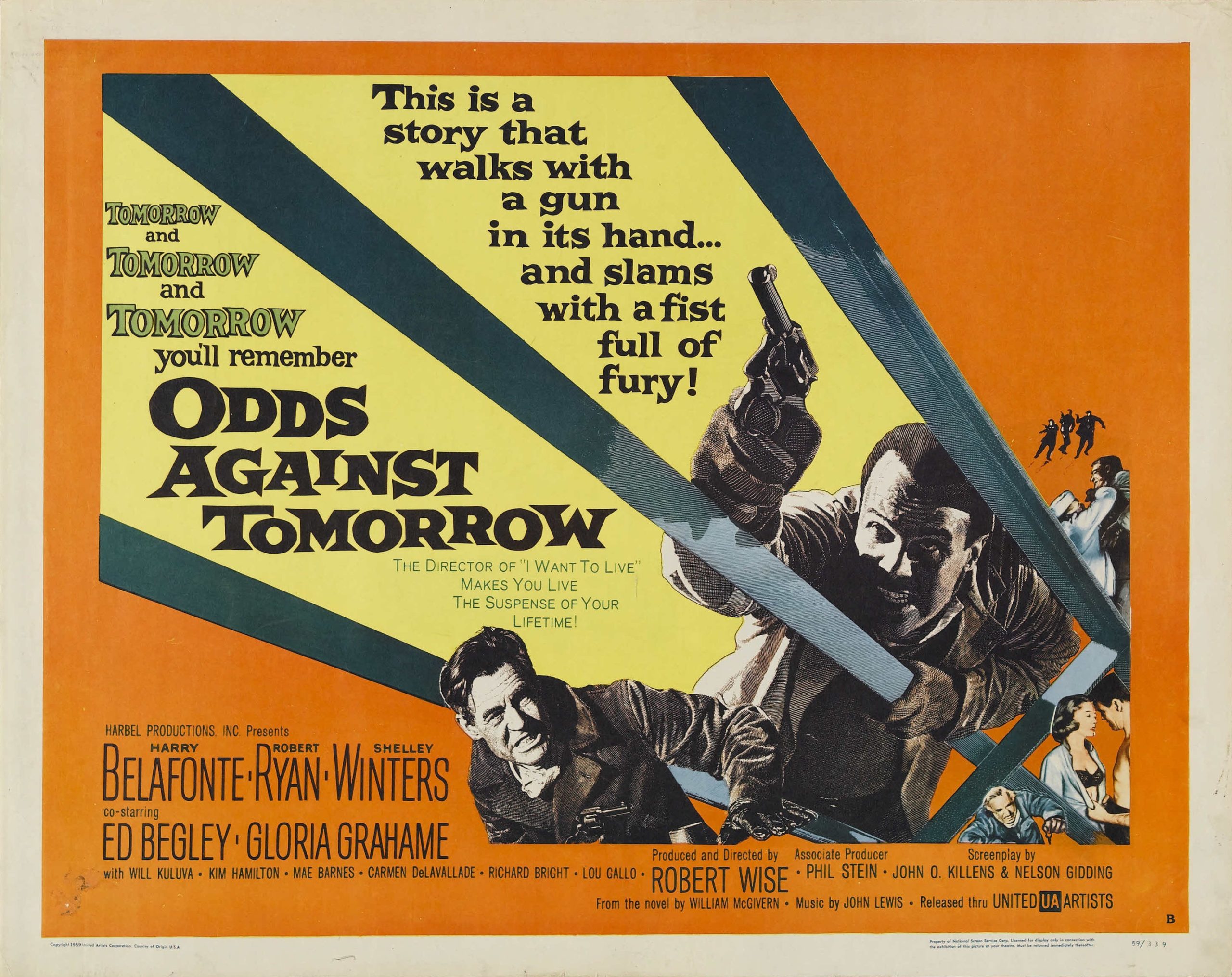 Why is ‘Odds Against Tomorrow’ famous as revolutionary movie in world of Hollywood?